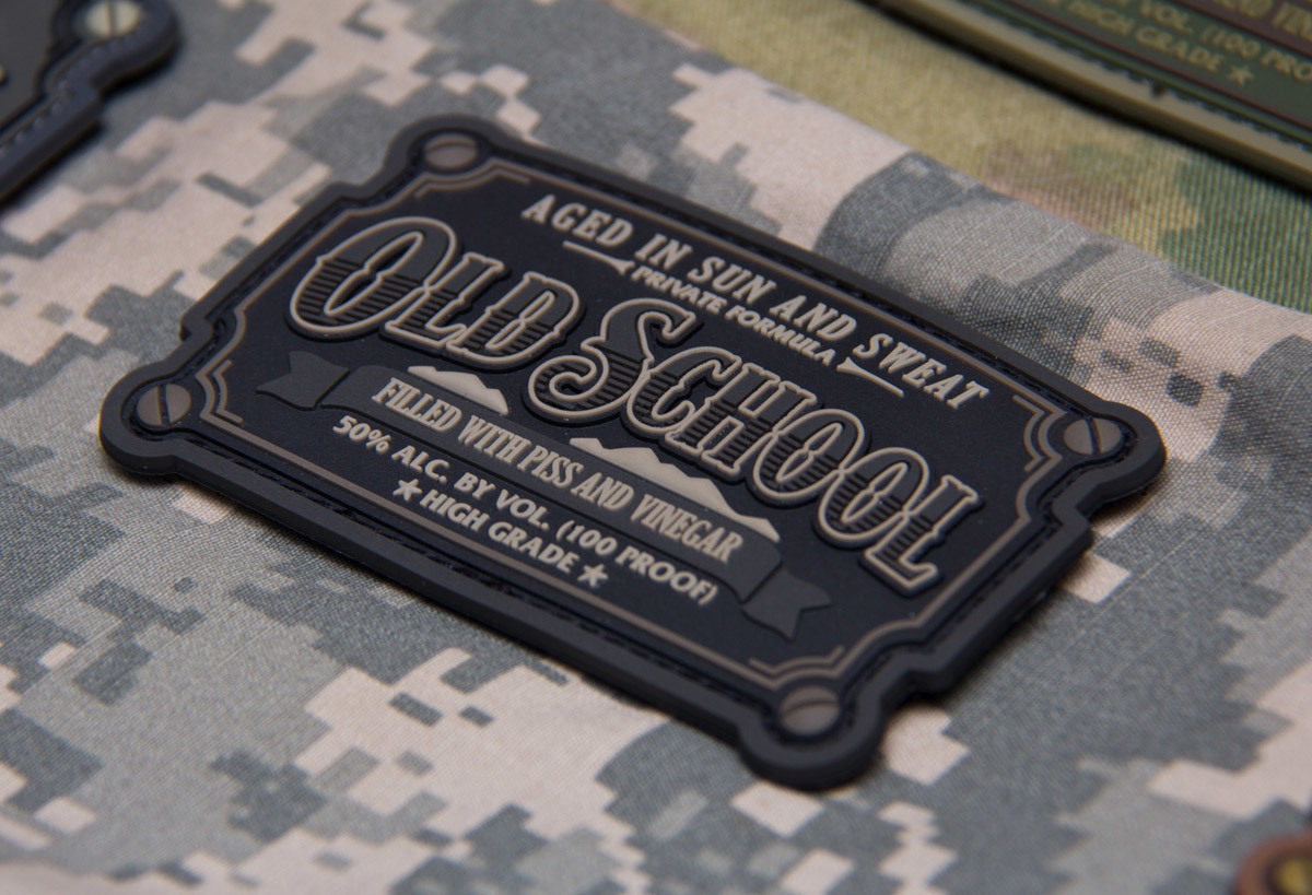 EXTAC AUSTRALIA MSM Old School PVC Morale Patch Desert