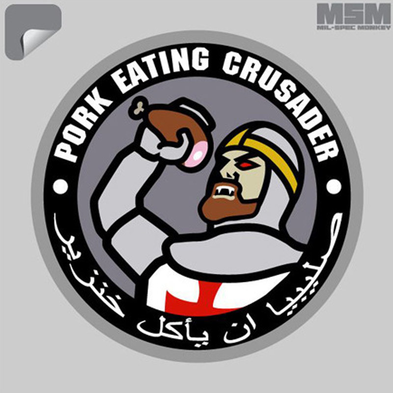 Extac Australia MSM Pork Eating Crusader Decal