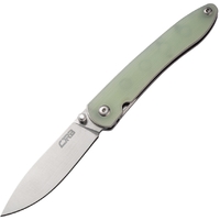 CJRB Ria Linerlock Folding Pocket Knife | Jade G10 handles J1917NTG