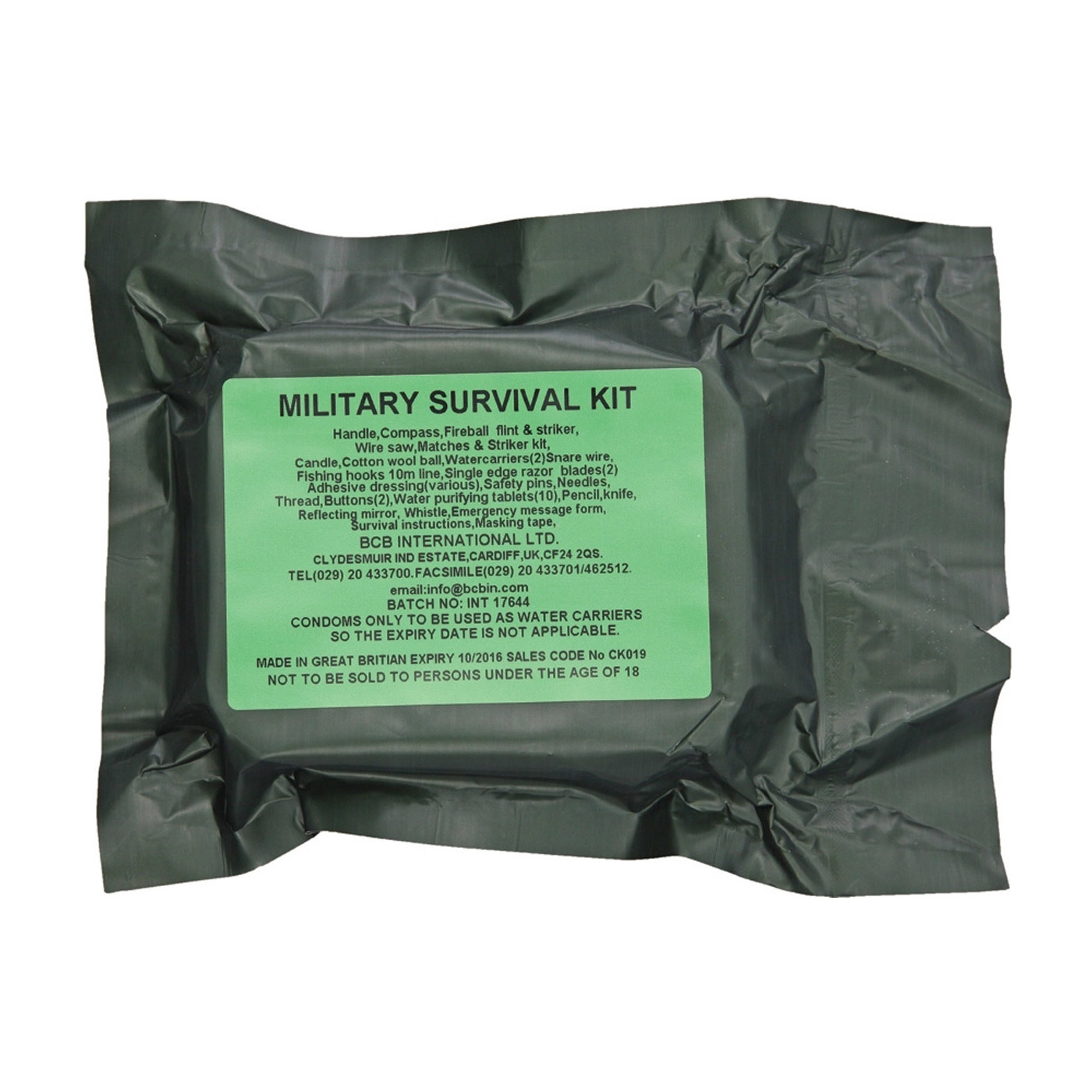 Bcb International Military Survival Kit - Extac Australia