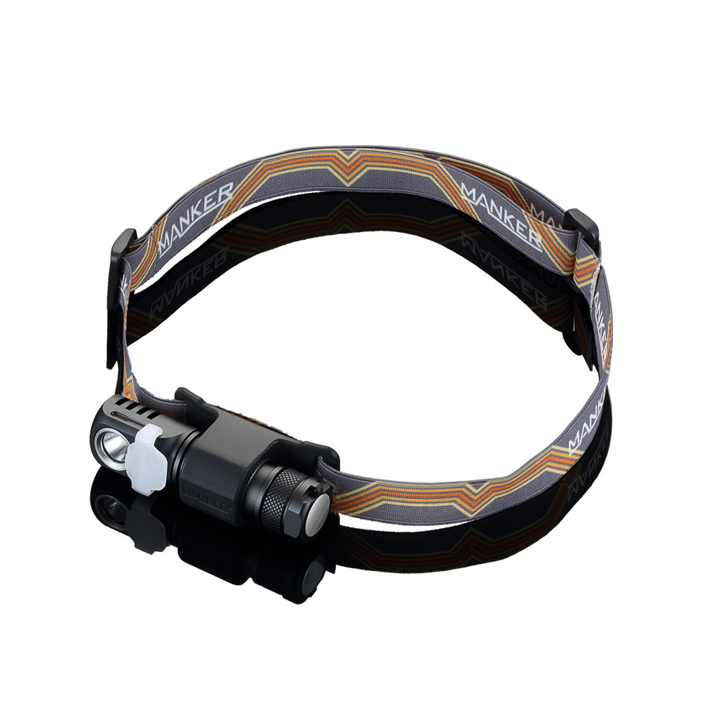 MANKER E03H AA HEADLAMP 350 LUMEN ANGLE FLASHLIGHT W/ HEADBAND