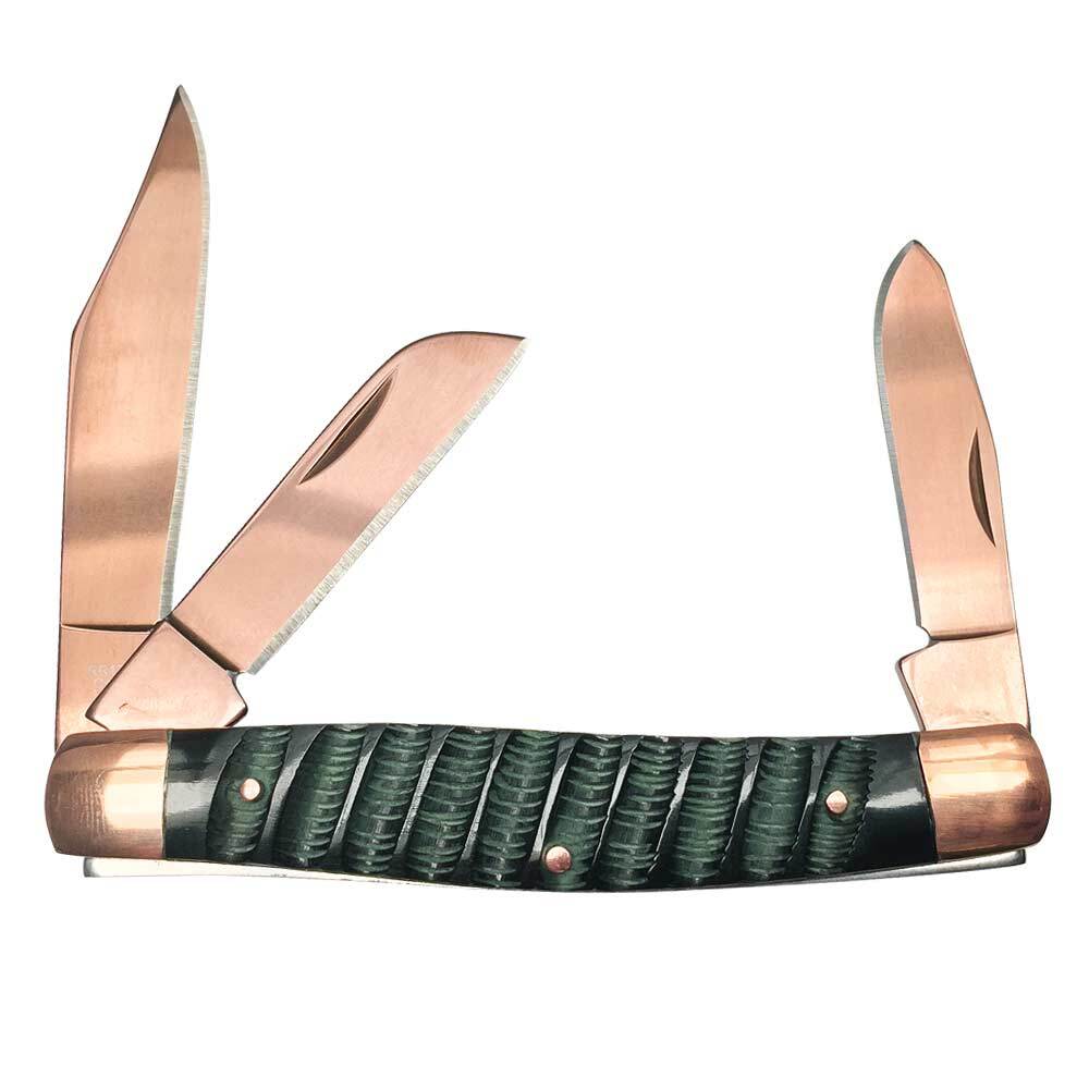 Rough Rider Copper Ridge Large Stockman Folding Pocket Knife - Extac  Australia