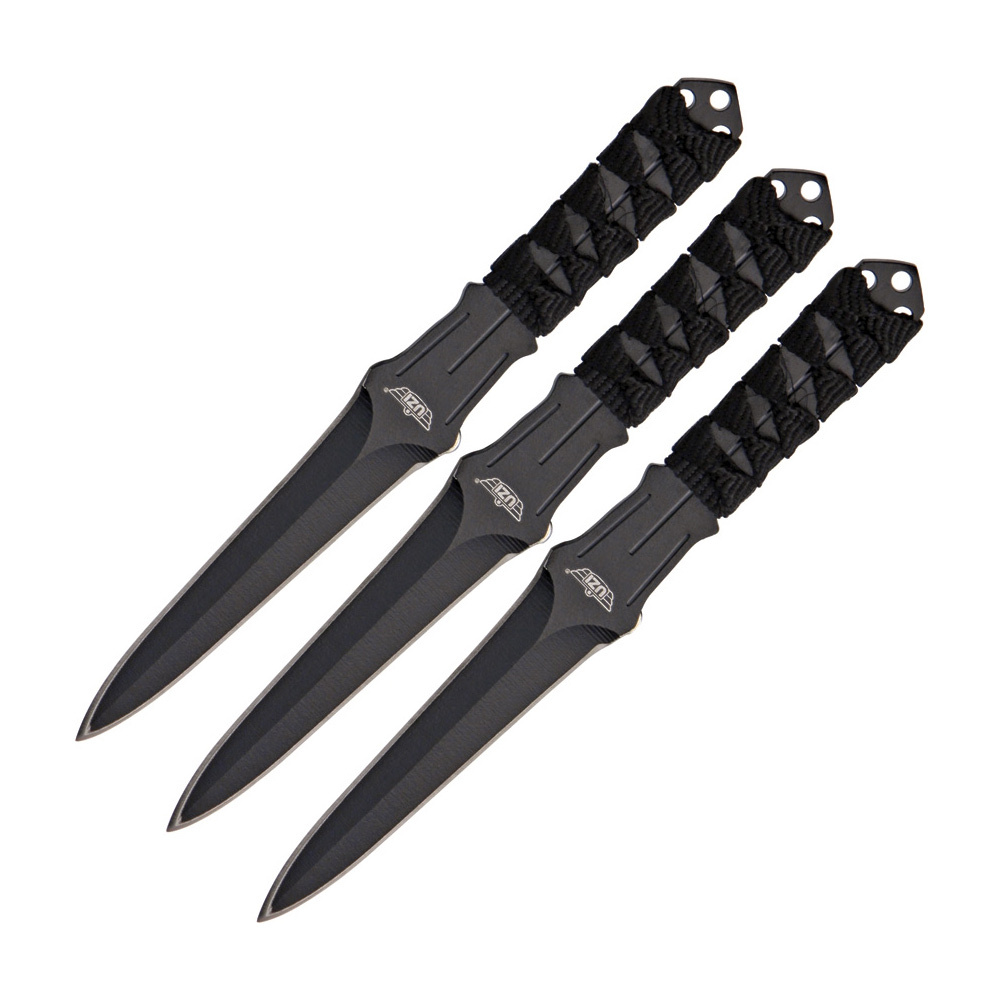Uzi Three Piece Stainless Steel Throwing Knife Set 6 Overall Double Edged Dagger Blade Uzikt03 Uzi Three Piece Stainless Steel Throwing Knife Set 6 Overall Double Edged Dagger Blade Uzikt03