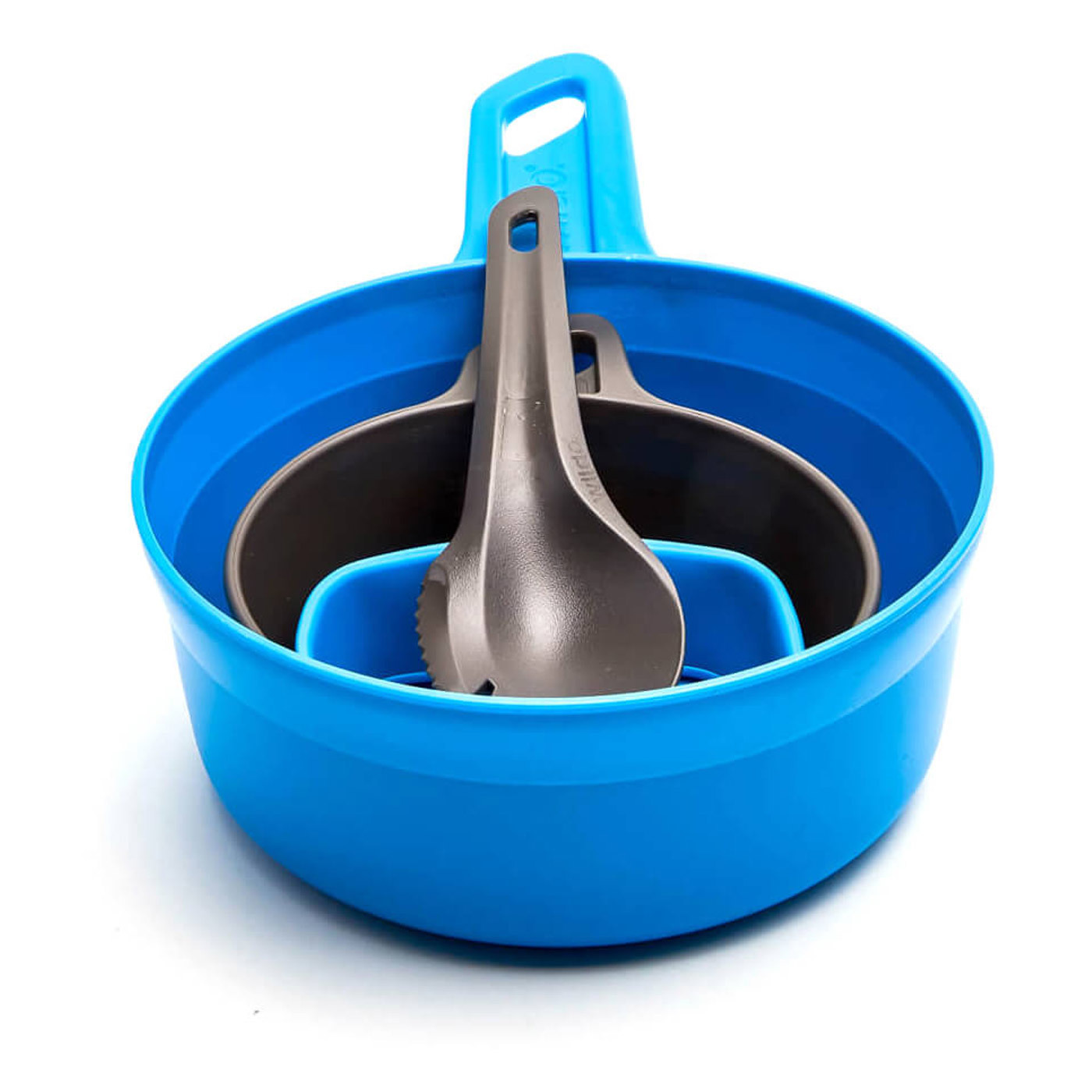 Wildo Outdoor Camping Fold-A-Cup Kit Blue Spork /& Small//Big Cup