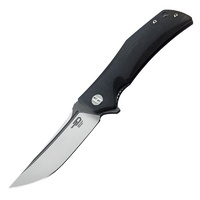 Bestech Scimitar Two Tone Blade Folding Knife | D2 Steel, Pocket Clip, BG05A2