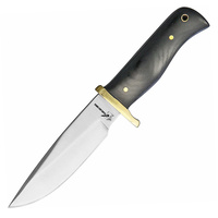Blackjack International Small Micarta Hunter Fixed Blade Knife (Black)