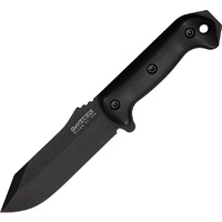 KA-BAR Becker Crewman 10" Fixed Blade Knife | All Black, 1095 cro-van Steel, BK10