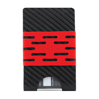 Clip & Carry Slydex Kydex EDC Wallet- Carbon Fiber/ Red