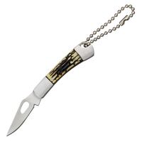 Bone Jig Keychain Folding Knife