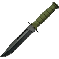 Kber Survival Stainless Steel Fixed Blade Knife | OD Green Handle CN211360GN