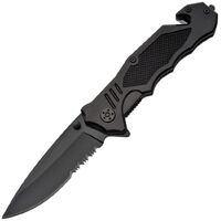 Rite Edge Night Rescue Linerlock Folding Pocket Knife | Glass Breaker, Belt Cutter CN300136