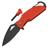Premier Edge Camping Linerlock Folding Knife (Orange)
