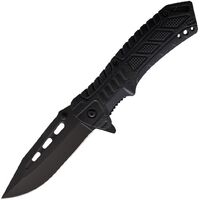 Rite Edge Black Streak Linerlock Folding Pocket Knife CN300524