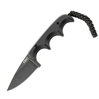 CRKT Folts Minimalist Neck Knife | 5.2" Overall, Black, Drop Point, 5Cr15Mov Steel, CR2384K