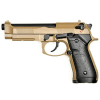 Double Bell Beretta M92 A1 M9 GBB Pistol Gel Blaster- Tan