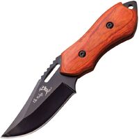 Elk Ridge Mini Hunter Full Tang Fixed Blade Hunting Knife w/ Pakkawood Handle ER562WD