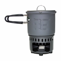 Esbit Solid Fuel Camping & Outdoor Cook Set | 585ml, Anodized Aluminium, ESB87013