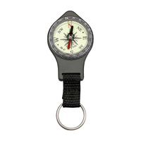 Explorer Keyring Compass | 4" Overall, Nylon Lanyard with Keyring, EXP46