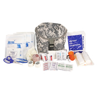 Elite First Aid Kit New Platoon | 23 Items, Camo Bag with MOLLE Straps, FA181