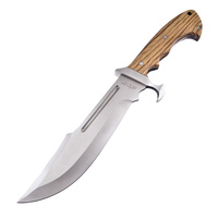 Frost Cutlery Battle Bowie Knife with Walnut Handle | 13.5" Overall, Full Tang, FBKH013WW