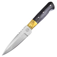 Frost Cutlery Sierra Madre Horn Bowie Fixed Blade Knife