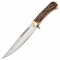 Frost Cutlery Copper Guard Bowie Fixed Blade Knife