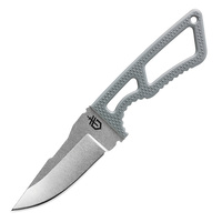 Gerber Ghostrike Fixed Blade Skeleton Knife (Grey) | Rubber Handle, Stonewash Finish, G1424