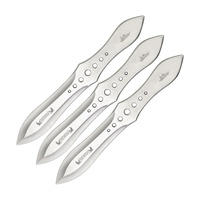 Hibben Competition Large Throwing Knives x3 Set | 12" Overall, Satin Finish, 420 Stainless Steel, GH2033