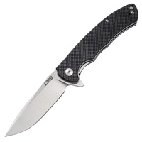CJRB Taiga Linerlock D2 Folding Knife - Black