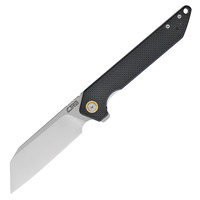 CJRB Rampart Linerlock D2 Folding Knife - Black