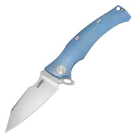 Kubey Outdoor Folding Knife (Blue Titanium)