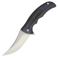 Komoran 028 Framelock Folding Knife | Carbon Fiber, G10