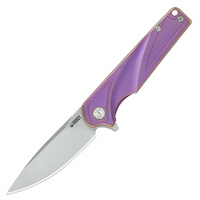 Kubey da Vinci Folding Knife (Purple Titanium)