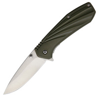 Reign Linerlock Folding Knife - OD Green