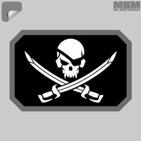 MSM Pirateskull Flag Decal - SWAT