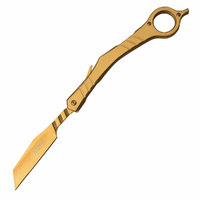 MTech Gold Folding Razor Knife | 4" Blade, 3Cr13 Stainless Steel, MT1049GD