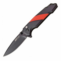MTech Sportsman Red Folding Knife | Drop Point, Button Lock, MT1064RD