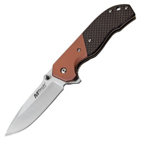MTech Linerlock 1066 Bronze Folding Knife | 3.25" Blade, Satin Finish, 3Cr13 Stainless Steel