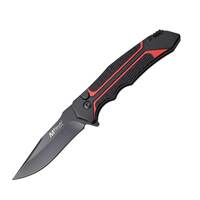 MTech Black Mamba Button Lock Flipper Folding Pocket Knife MT1134RD