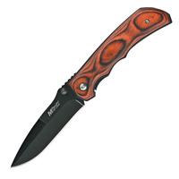 MTech Hunter Linerlock Folding Knife | 440 Stainless Steel, Pakkawood Handle, MT408