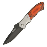 MTech Outback Linerlock Folding Knife | 440 Stainless Steel, Black Finish, MT411