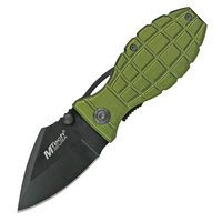 MTech Grenade Linerlock Folding Knife | Grenade Handle, 440 Stainless Steel, MT426GN