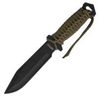 MTech Cord Wrapped Combat Fixed Blade Knife | 10.5" Overall, 440 Stainless Steel, MT528C