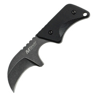 MTech Undercover Claw Neck Knife | Black, Stonewash FInish, 4" Overall, MT674