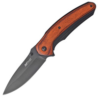 MTech Framelock Pakkawood Folding Knife | 3.5" Blade, 3Cr13 Stainless Steel, MT968BW