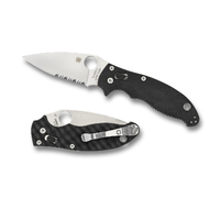Spyderco Manix 2 G-10 Black - Combo Blade