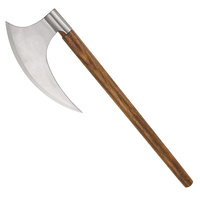 Viking Battle Axe | 24" Overall, Brown Hardwood Handle, PA2440