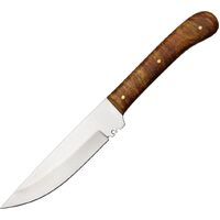 Extreme Edge Full Tang Patch Knife w/ Brown Leather Belt Sheath PA3294