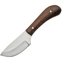 Extreme Edge Compact Skinner Full Tang Hunting Knife w/ Brown Leather Belt Sheath PA3381