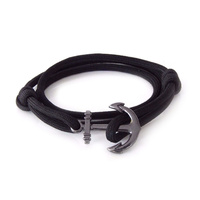 Paracord Anchor Bracelet (Black)